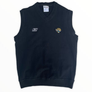Vtg Reebok NFL Jaguars Sweater Vest L
